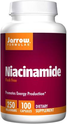 Jarrow Formulas, Niacinamide, 250 mg, 100 Capsules ,الفيتامينات، فيتامين b3، فيتامين b3 - نياكيناميد