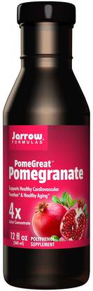 Jarrow Formulas, PomeGreat, Pomegranate, 12 fl oz (360 ml) ,المكملات الغذائية، مضادات الأكسدة، عصير الرمان استخراج، الغذاء، القهوة الشاي والمشروبات، عصير الفواكه