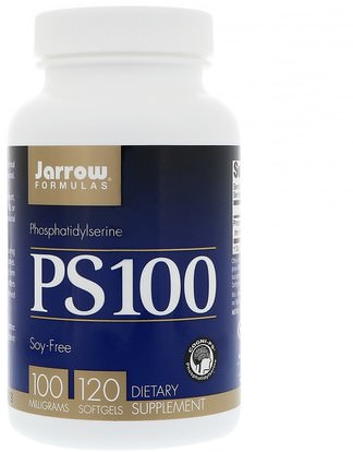 Jarrow Formulas, PS 100, Phosphatidylserine, 100 mg, 120 Softgels ,والصحة، والانفلونزا الباردة والفيروسية، ونظام المناعة