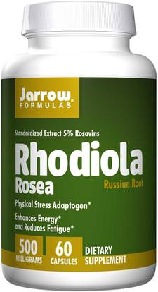 Jarrow Formulas, Rhodiola Rosea, 500 mg, 60 Capsules ,الأعشاب، روديولا الوردية، أدابتوجين
