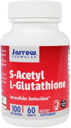 Jarrow Formulas, S-Acetyl L-Glutathione, 100 mg, 60 Tablets ,المكملات الغذائية، ل الجلوتاثيون