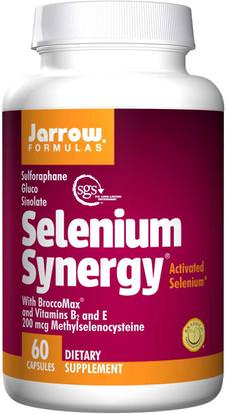 Jarrow Formulas, Selenium Synergy, 200 mcg, 60 Capsules ,المكملات الغذائية، مضادات الأكسدة، السيلينيوم