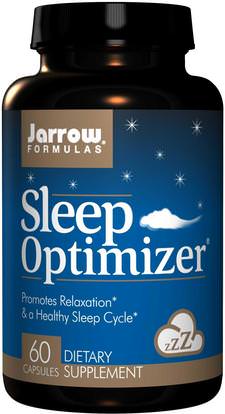 Jarrow Formulas, Sleep Optimizer, 60 Capsules ,والمكملات الغذائية، والنوم، الميلاتونين