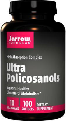 Jarrow Formulas, Ultra Policosanols, High Absorption Complex, 10 mg, 100 Softgels ,المكملات الغذائية، بوليكوسانول
