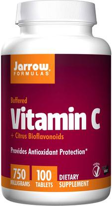 Jarrow Formulas, Vitamin C, 750 mg, 100 Tablets ,الفيتامينات، فيتامين ج مخزنة