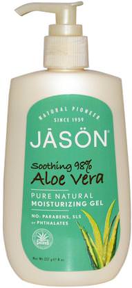 Jason Natural, Aloe Vera, Moisturizing Gel, 8 oz (227 g) ,حمام، الجمال، الألوة فيرا كريم محلول هلام