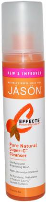 Jason Natural, C Effects, Pure Natural Super-C, Cleanser, 6 fl oz (177 ml) ,الجمال، العناية بالوجه، منظفات الوجه، إستر-c العناية بالوجه