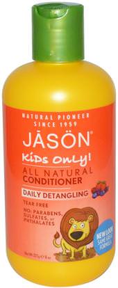 Jason Natural, Kids Only!, Daily Detangling Conditioner, 8 oz (227 g) ,حمام، الجمال، مكيفات الهواء، مكيفات الهواء