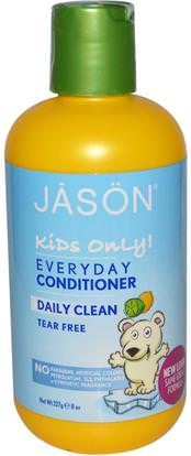 Jason Natural, Kids Only!, Everyday Conditioner, Daily Clean, 8 oz (227 g) ,حمام، الجمال، مكيفات الهواء، مكيفات الهواء