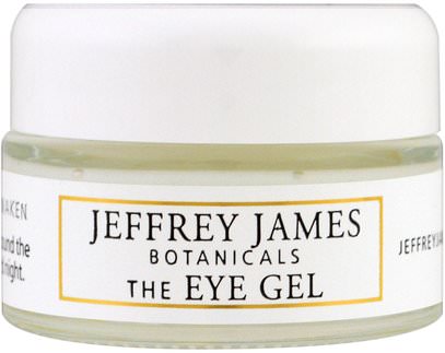 Jeffrey James Botanicals, The Eye Gel, Soothe Renew Awaken, 0.5 oz (15 ml) ,الجمال، كريمات العين، العناية بالوجه، نوع البشرة مكافحة الشيخوخة الجلد