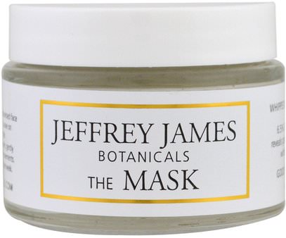 Jeffrey James Botanicals, The Mask, Whipped Raspberry Mud Mask, 2.0 oz (59 ml) ,الجمال، العناية بالوجه، نوع البشرة مكافحة الشيخوخة الجلد، أقنعة الوجه، أقنعة الطين