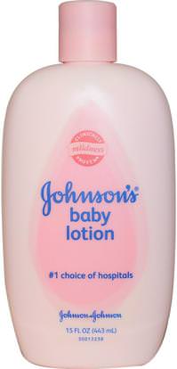 Johnsons Baby, Baby Lotion, 15 fl oz (443 ml) ,حمام، الجمال، غسول الجسم، إمرأة، لوسيون