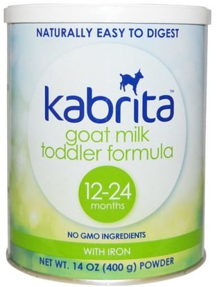Kabrita, Goat Milk Toddler Formula with Iron, 14 oz (400 g) Powder ,صحة الأطفال، حليب الأطفال والحليب المجفف، صيغة حليب الماعز، التغذية الروتينية