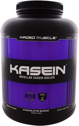Kaged Muscle, Kasein, Micellar Casein Isolate, Chocolate Shake, 4 lbs (1.8 kg) ,والرياضة، وتجريب، والبروتين