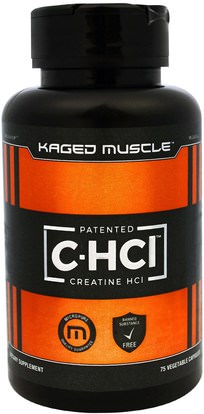 Kaged Muscle, Patented C-HCI, 75 Veggie Caps ,الرياضة، الكرياتين، شق طريقه عنوة