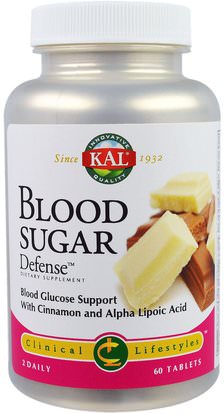 KAL, Blood Sugar Defense, 60 Tablets ,الصحة، نسبة السكر في الدم