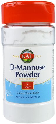 KAL, D-Mannose Powder, 2.5 oz (72 g) ,المكملات الغذائية، د- مانوز، الصحة البولية