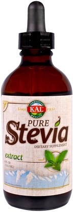 KAL, Pure Stevia Extract, 4 fl oz (118.3 ml) ,Herb-sa