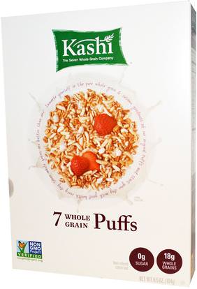 Kashi, 7 Whole Grain Puffs, 6.5 oz (184 g) ,الطعام، الأطعمة، الحبوب، الحبوب الكاملة