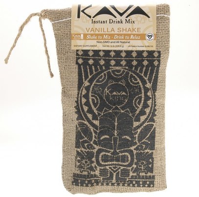 Kava King Products Inc, Instant Drink Mix, Vanilla Shake, 1/2 lb (226.8 g) ,الأعشاب، الكافا الكافا