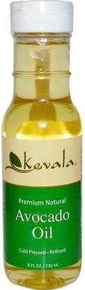 Kevala, Avocado Oil, 8 fl oz (236 ml) ,الغذاء، كيتو ودية، الجلد، الأفوكادو النفط