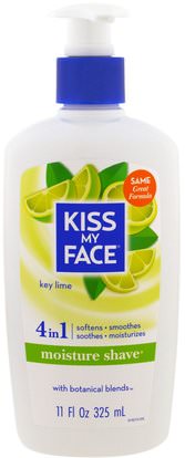 Kiss My Face, Moisture Shave, Key Lime, 11 fl oz (325 ml) ,حمام، الجمال، كريم الحلاقة