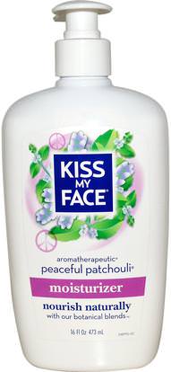 Kiss My Face, Moisturizer, Peaceful Patchouli, 16 fl oz (473 ml) ,حمام، الجمال، غسول الجسم، بدن، هم
