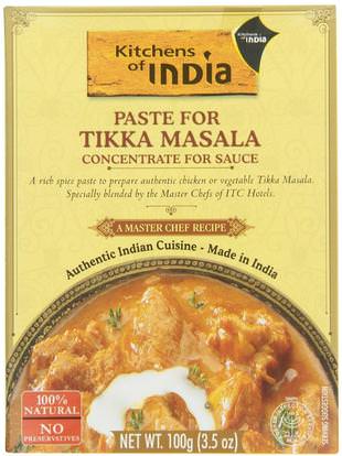 Kitchens of India, Paste For Tikka Masala, 3.5 oz (100 g) ,الغذاء والصلصات والمخللات