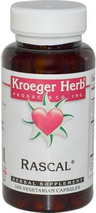 Kroeger Herb Co, Rascal, 100 Veggie Caps ,الصحة، الطفيلي