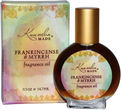 Kuumba Made, Fragrance Oil, Frankincense & Myrrh, 0.5 oz (14.7 ml) ,حمام، الجمال، بخاخ العطر