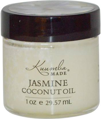 Kuumba Made, Jasmine Coconut Oil, 1 oz (29.57 ml) ,حمام، الجمال، زيت جوز الهند الجلد