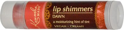 Kuumba Made, Lip Shimmers, Dawn, 0.15 oz (4.25 g) ,حمام، الجمال، أحمر الشفاه، لمعان، بطانة