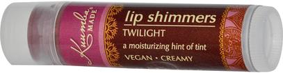 Kuumba Made, Lip Shimmers, Twilight, 0.15 oz (4.25 g) ,حمام، الجمال، أحمر الشفاه، لمعان، بطانة
