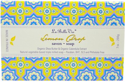 La Belle Vie, Lemon Drop Bar Soap, 7 oz (200 g) ,حمام، الجمال، الصابون
