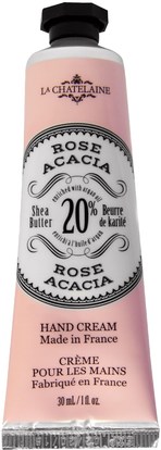 La Chatelaine, Hand Cream, Rose Acacia, 1 fl oz (30 ml) ,حمام، الجمال، كريمات اليد