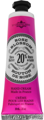 La Chatelaine, Hand Cream, Rose Blossom, 1 fl oz (30 ml) ,حمام، الجمال، كريمات اليد
