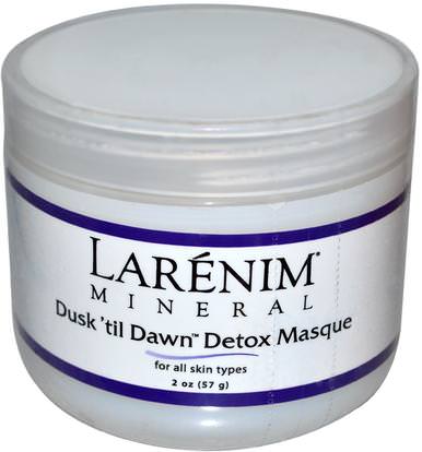 Larenim, Dusk til Dawn Detox Masque, For All Skin Types, 2 oz (57 g) ,الجمال، العناية بالوجه، بشرة، أقنعة الوجه