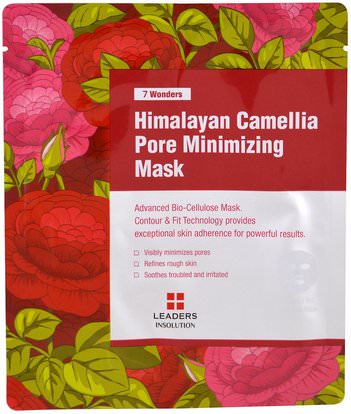 Leaders, Himalayan Camellia Pore Minimizing Mask, 1 Mask ,الجمال، أقنعة الوجه، أقنعة ورقة