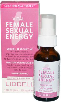 Liddell, Vital, Female Sexual Energy, Fast Acting Oral Spray, 1.0 fl oz (30 ml) ,المكملات الغذائية، المثلية، المرأة