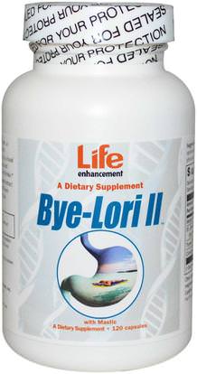 Life Enhancement, Bye-Lori II, with Mastic, 120 Capsules ,المكملات الغذائية، مضادات الأكسدة، العناية بالأسنان عن طريق الفم