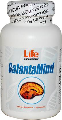 Life Enhancement, GalantaMind, 90 Capsules ,الصحة، اضطراب نقص الانتباه، إضافة، أدهد، الدماغ، الذاكرة
