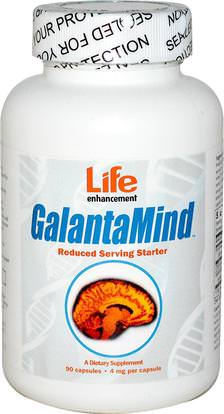 Life Enhancement, GalantaMind Starter, 4mg, 90 Capsules ,الصحة، اضطراب نقص الانتباه، إضافة، أدهد، الدماغ، الذاكرة