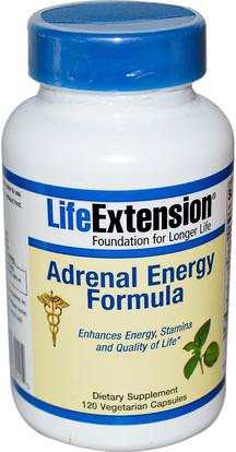 Life Extension, Adrenal Energy Formula, 120 Veggie Caps ,المكملات الغذائية، الكظرية، والطاقة
