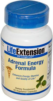 Life Extension, Adrenal Energy Formula, 60 Veggie Caps ,المكملات الغذائية، الكظرية، والطاقة