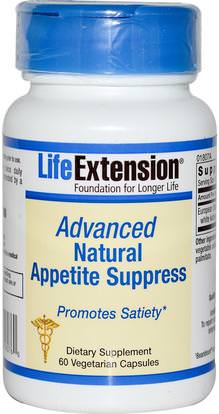 Life Extension, Advanced Natural Appetite Suppress, 60 Veggie Caps ,والصحة، والنظام الغذائي
