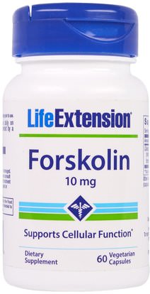 Life Extension, Forskolin, 10 mg, 60 Veggie Caps ,الصحة، النظام الغذائي، الأعشاب، كوليوس فورسكهليي