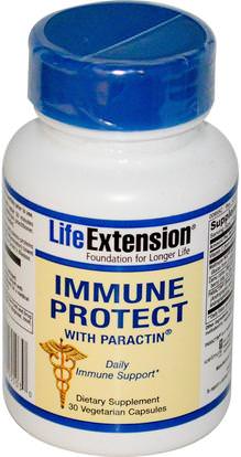 Life Extension, Immune Protect, with Paractin, 30 Veggie Caps ,والصحة، والانفلونزا الباردة والفيروسية، ونظام المناعة