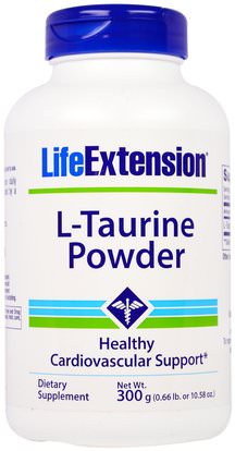 Life Extension, L-Taurine Powder, 10.58 oz (300 g) ,المكملات الغذائية، والأحماض الأمينية، التورين