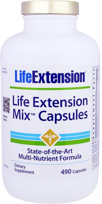 Life Extension, Life Extension Mix Capsules, 490 Capsules ,الفيتامينات، الفيتامينات