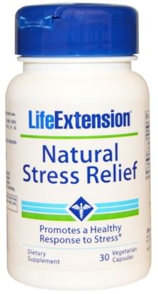 Life Extension, Natural Stress Relief, 30 Veggie Caps ,والصحة، ومكافحة الإجهاد
